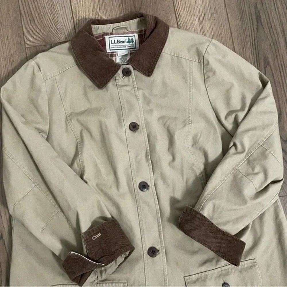 LL‎ Bean Flannel Lined Plaid Jacket